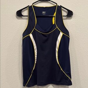 Tail Navy and Yellow Tank Top